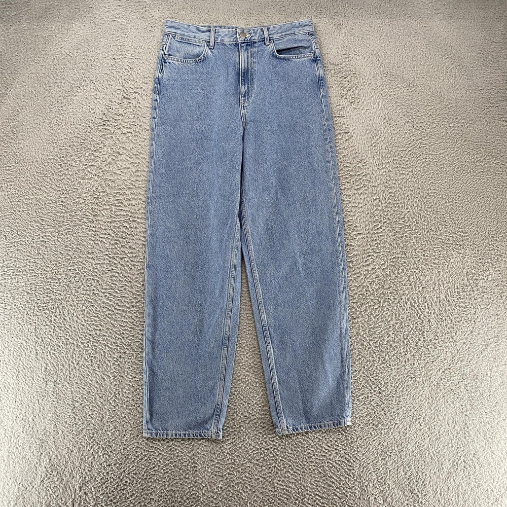 COS Barrel Jeans Womens 27 Light Wash Blue High Rise Ankle Denim Relaxed
